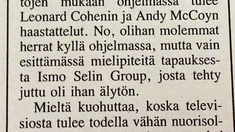 Katso-lehden katsojapalaute maaliskuussa 1988.