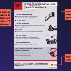 Фальшивая инструкция о действиях во время атаки дронов.