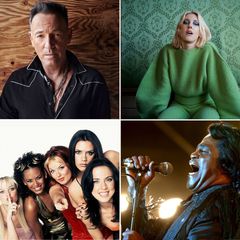 Collage av band/artsister (från vänster): Lassa Stefanz, Beruce Springsteen, Veronica Maggio, HIM, Spicegirls, James Brown.