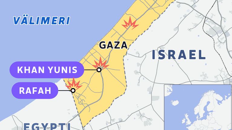 Israel teki laajimmat ilma­iskut Gazaan sitten ase­levon alkamisen ...
