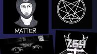 Photo shows The Com network's logos and symbols.