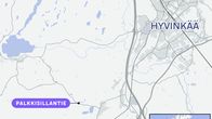 Karttagrafiikka jossa hyvinkää ja palkkisillantie.