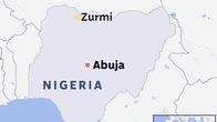 Nigerian kartta, johon merkittynä pääkaupunki Abudja ja Zurmi.