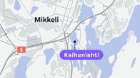 Kartalla näkyy Kaihunlahden sijainti Mikkelissä.