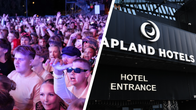 Blocfest yleisöä ja Lapland Hotelli Areenalla.