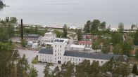 Flygfoto över Forcits fabrik i Hangö.