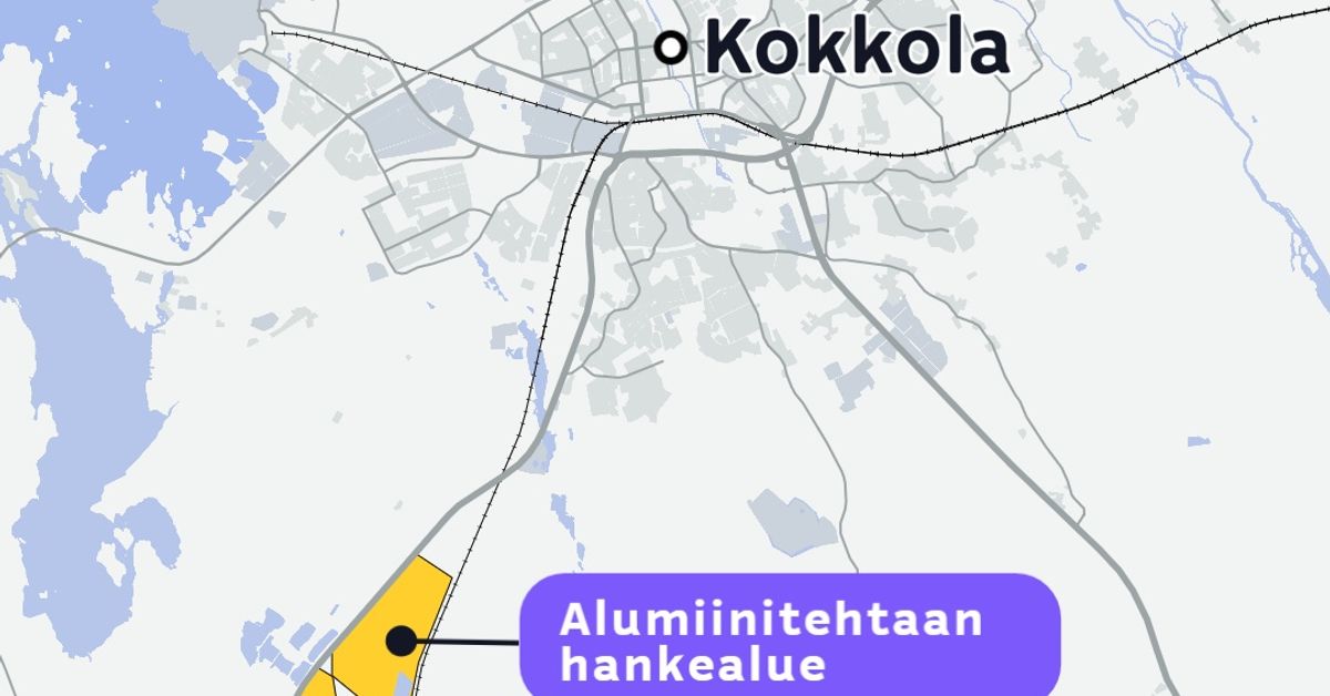 Kokkolan alumiinitehdas söisi kymmenyksen koko Suomen sähkös