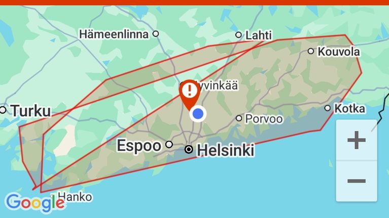 Viranomaiset ovat antaneet Uudellemaalle vaaratiedotteen ilmaan levinneen vaarallisen aineen vuoksi – pysy sisällä ja seuraa ohjeita.