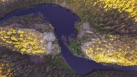 Aventojoki kuvattuna ilmasta
