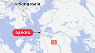Kartta onnettomuuspaikasta.