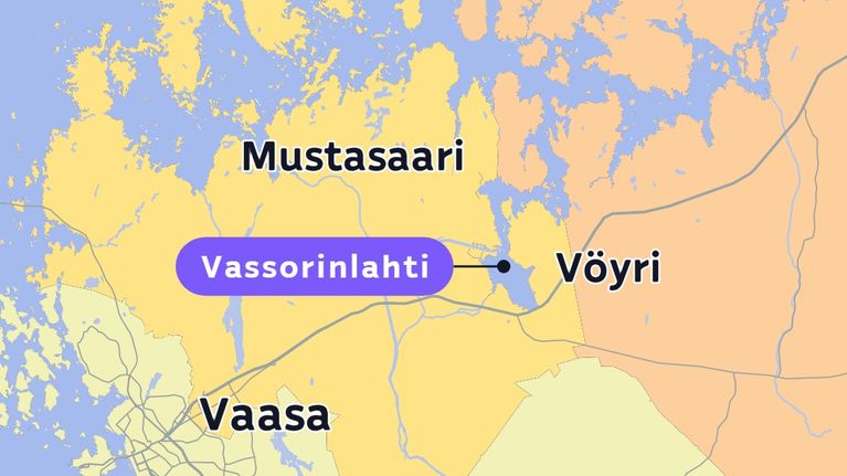Vassorinlahti Vöyrin ja Mustasaaren välissä on ollut pyöriäishavaintojen tekopaikka.
