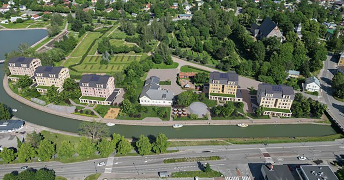 Stadsbilden i Pargas centrum kan förändras med nya höghus längs ...
