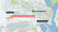 Rovaniemen uusi poliisiasema rakennetaan teollisuuskylään Verstaantielle. Kuva: Jyrki Lyytikkä / Yle.