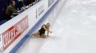 Kiira Korpi kaatuu EM-vapaaohjelmassa 2009