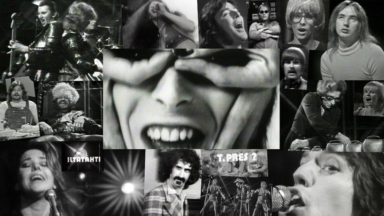 Kollaasi Iltatähti-ohjelman esiintyjistä vuonna 1973.