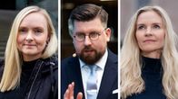 Kuvakombo mepeistä Maria Ohisalo, Sebastian Tynkkynen ja Aura Salla.