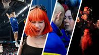 Neljän kuvan kollaasi. Esimmäisessä Teemu Muurinen, toisessa artisti Senya, kolmannessa ukrainalainen pari, neljännessä perhe uudenvuoden vietossa.