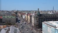 En stadsbild av S:t Petersburg.