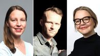 Collage med poträttbilder på Linda Grönqvist, Patrik Back och Andrea Svanbäck.