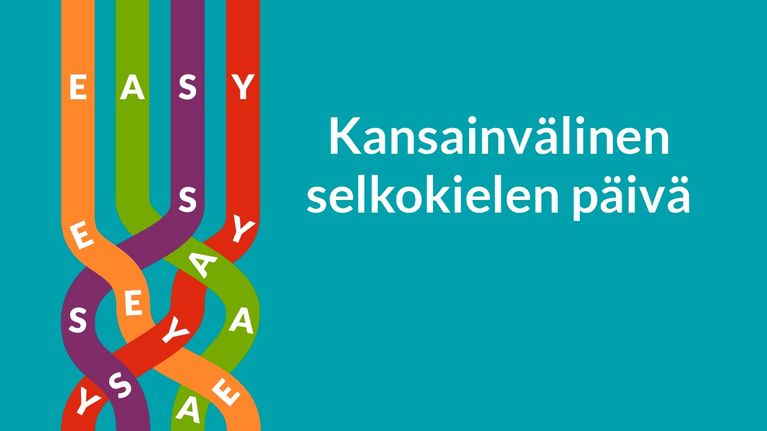 Grafiikka, jossa on teksti: Kansainvälinen selkokielen päivä.