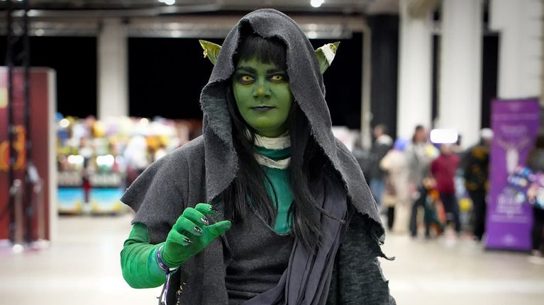 Comic Conin yleisöä,  Lenni Sibelius. 