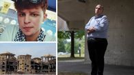 Kolmen kuvan kollaasissa nuori palestiinalainen opiskelija, dekaani ja tuhottu yliopisto.