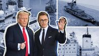 Kuvakollaasi jossa suomalaisia jäänmurtajia ja Donald Trump ja Alexander Stubb.