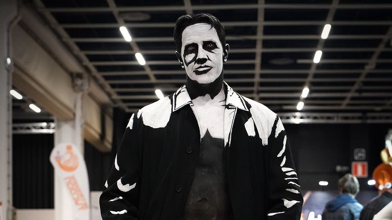 Comic Conin yleisöä,  Matias Lehmusjärvi. 