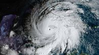Melissa-pyörremyrsky satelliittikuvassa.