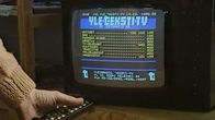 Teksti-tv: etusivu televisioruudulla.