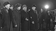 Presidentti Kekkonen Moskovan lentokentällä 1980