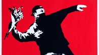 Banksy, Love Is in the Air, 2003