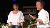 Kirjailijat Monika Fagerholm ja Peter Høeg
