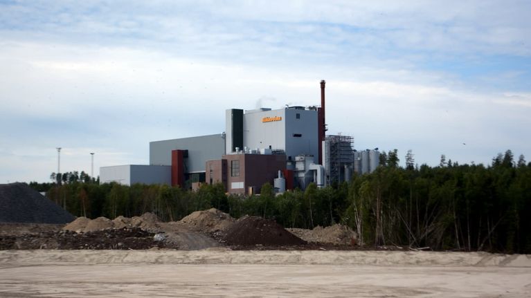 Riikinvoiman jätteenpolttolaitoksen rakennus Leppävirralla.