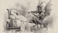 Djävulen spelar violin för Giuseppe Tartini i en dröm. Målning av Louis-Léopold Boilly.