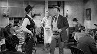 Lee Marvin, James Stewart ja John Wayne elokuvassa Mies joka ampui Liberty Valancen