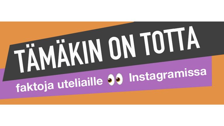 Kuvassa Tämäkin on totta -Instagramin logo