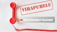 Puhelimen luuri ja sana vihapuhelu