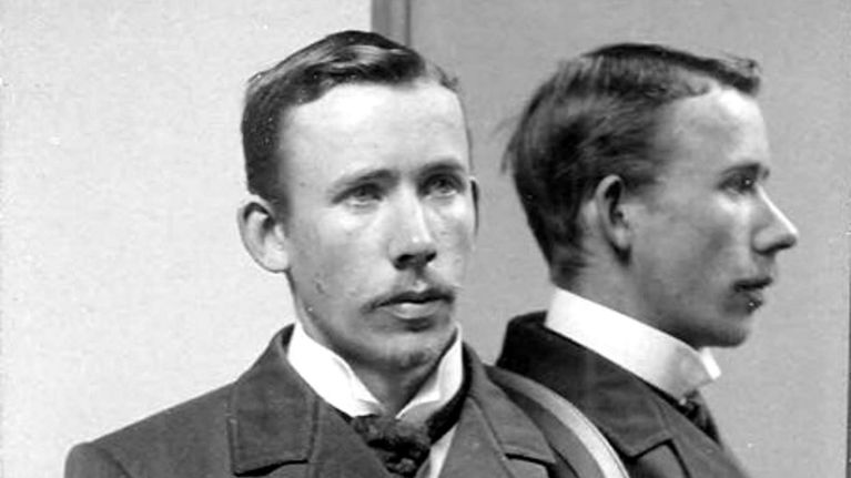 Alfred Ander polisfoto början av 1900-talet