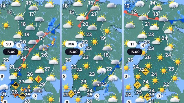 Sää Ylöjärvi – Sääennusteet ja sadetutka – Yle
