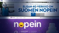 Kuvakollaasi Elisan ja Soneran mainoksista.