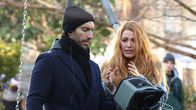 Blake Lively ja Justin Baldoni keskustelevat elokuvan kuvauksissa.