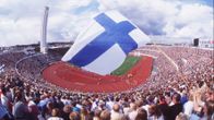 Kuva yleisurheilun EM-kisoista Helsingin olympiastadionilta vuodelta 1994.