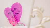 Pehmosydän, jossa teksti Matkalla paratiisiin
