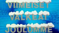 Tv-grafiikkaa, jossa lukee lumisin kirjaimin Viimeiset valkeat joulumme.