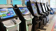 Spelautomater på rad.