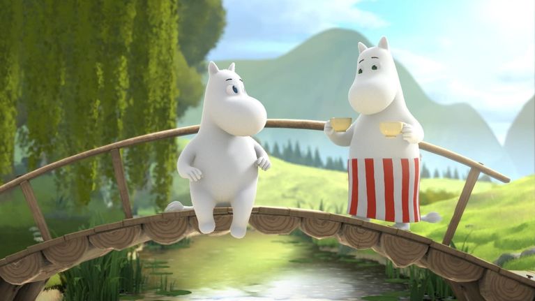 Röstpremiär! Christoffer Strandberg som Mumin, Saga Sarkola som Lilla ...