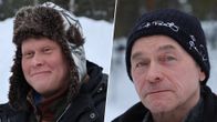 Lauri ja Lasse Lehtola talvimaisemissa.