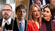 Ett kollage av politikerna Jani Mäkelä, Otto Andersson, Tytti Tuppurainen och Eeva Kalli.