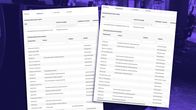Kaksi kuvakaappausta avoimuusrekisteristä, joissa näkyy Veikkauksen ja Rahapeliala ry:n vaikuttamistoiminnan kohteita. Taustalla violetiksi sävytettyjä rahapeliautomaatteja.